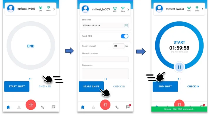 Safety Pro mobile app for lone workers on Android and iOS